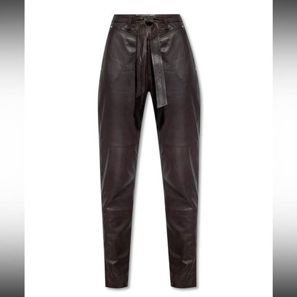 Rag & Bone Mia Leather Trouser Pants - Picture 13 of 14